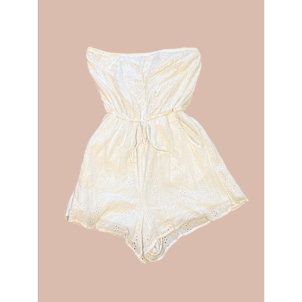 White lace romper